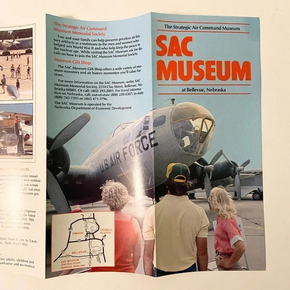 Vintage The Strategic Air Command Museum Sac Museum Nebraska Brochure  Pamphlet - Picture 11 of 13
